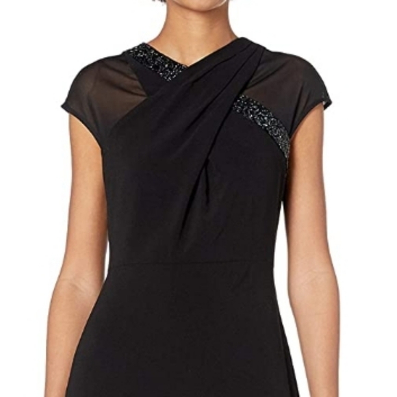 Halson Heritage Embellished Neck Gown in Black Size 0 - Picture 9 of 10